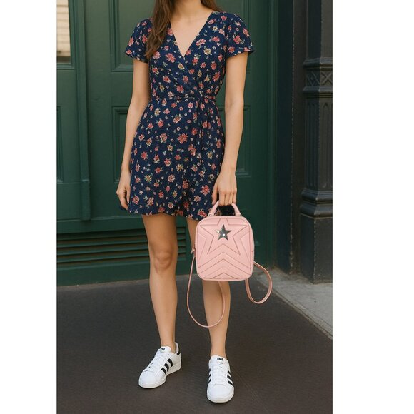 Stella McCartney Pink Star Backpack – Vegan Leather Bag for Trendy Daywear main image 7